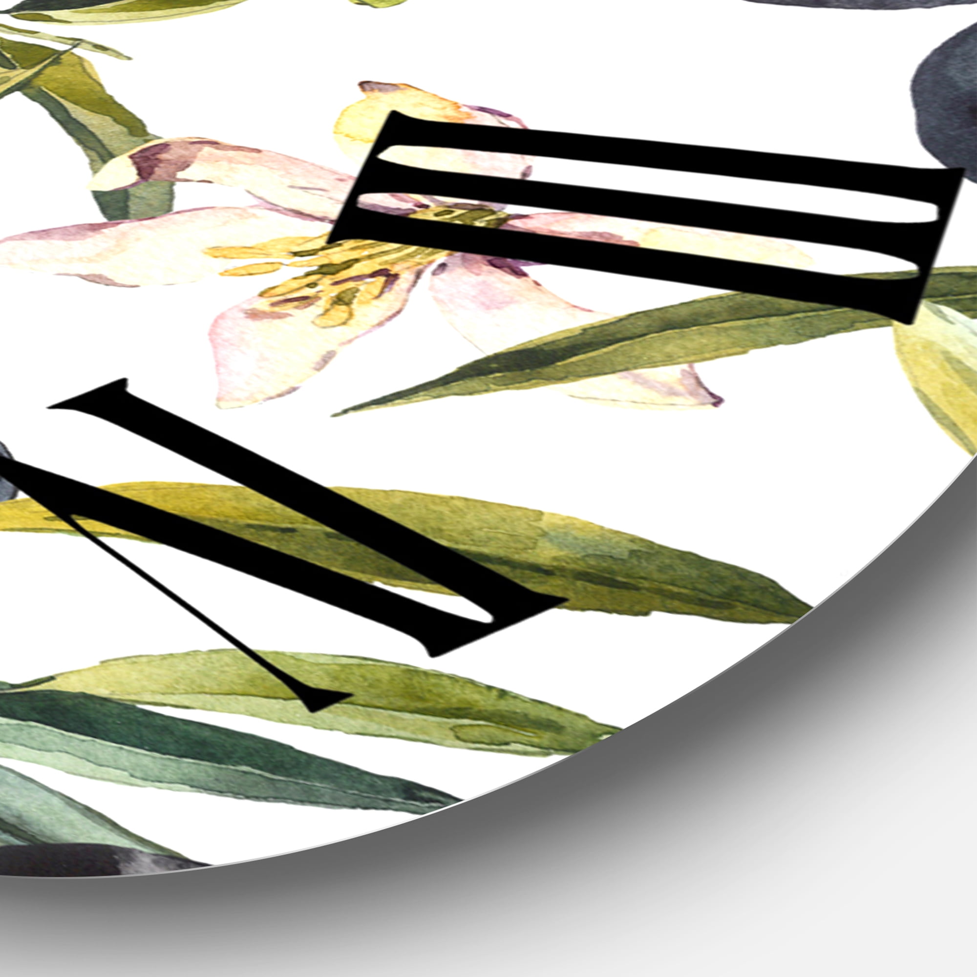 Designart 1 in Quartz Tropical Wall Clock