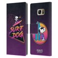 thumbnail image 1 of Head Case Designs Officially Licensed Peanuts Snoopy Aloha Disco Surf Dog Leather Book Wallet Case Cover Compatible with Samsung Galaxy S7 edge, 1 of 6