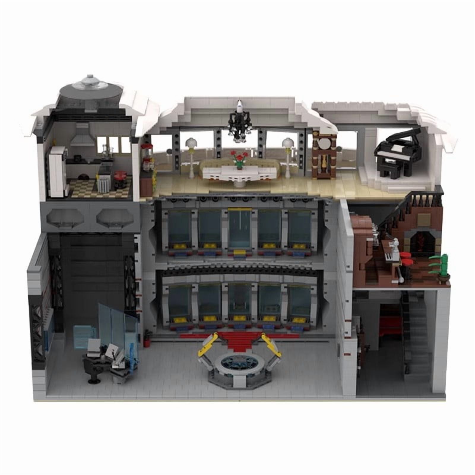 MOC-37124 Modular Building Blocks Set for Iron Man Base Super Hero Bricks Toys 5021pcs