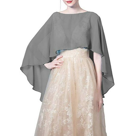 chiffon shawl cape