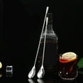 thumbnail image 3 of 2 Pcs Bar Spoon Stainless Steel Cocktail Mixing Stirrers Shaker Tall Cups, 3 of 4