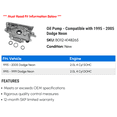 thumbnail image 2 of Pump - Compatible with 1995 - 2005 Dodge Neon 1996 1997 1998 1999 2000 2001 2002 2003 2004, 2 of 2