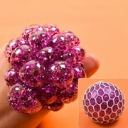 OZS Mesh Squishy Balls Stress Relief Squeeze Grape Balls Relieve Pressure Balls Hand Fidget Toy