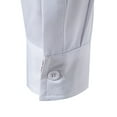 thumbnail image 3 of WREESH Men's Colorblock Dress Shirt Modern Fit Long Sleeve Button-Down with Stand Collar & Contrast Panels for Business Casual Attire, 3 of 9