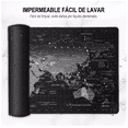thumbnail image 2 of Mouse Pad Gamer BLOOSOM Alfombrilla Ratón Antideslizante 80x30cm Negro Mapa, 2 of 4