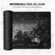 thumbnail image 2 of Mouse Pad Gamer BLOOSOM Alfombrilla Ratón Antideslizante 80x30cm Negro Mapa, 2 of 4