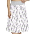 thumbnail image 1 of Women's Lavender Twigs Fresh Organic Plants A-line Printed Skirt Casual Wear, M, Violet Sage Green White, by Ambesonne, 1 of 6