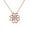 Rose Gold, variant on Alexis 18k White Gold Plated Necklace with Round Cut Swarovski Crystal Gift for Women