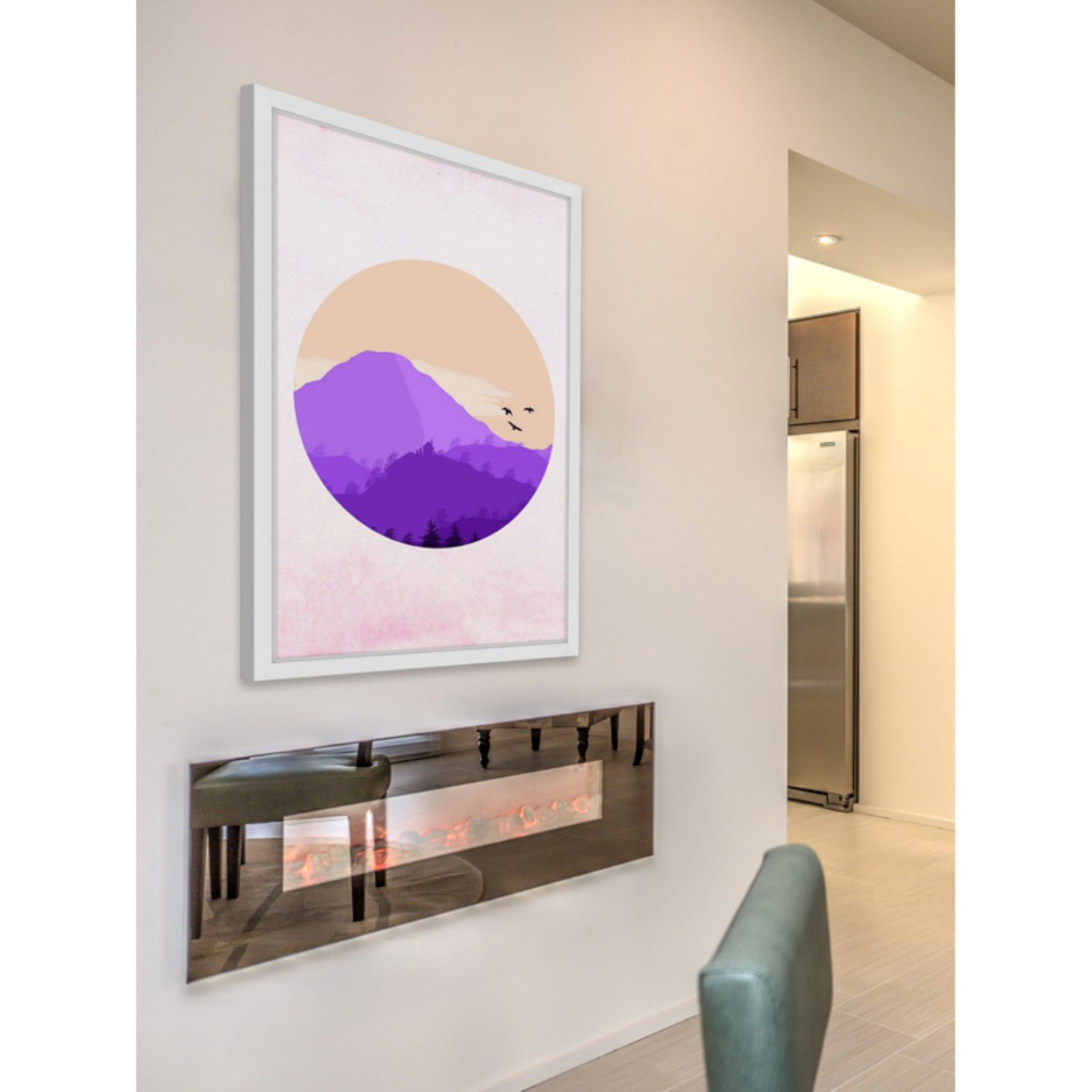 Marmont Hill "Purple Mountain" Framed Painting Print