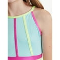 thumbnail image 3 of Justice High Neck Gymnastics Leotards for Teens with Scrunchie, XS-XL, 3 of 5