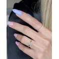 thumbnail image 2 of Diiro Modern Radiant Cut Moissanite Diamond Solitaire Engagement Ring for Women in 14K Yellow Gold, Four Prong Minimalist Wedding Promise Ring, 2 of 7