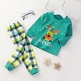thumbnail image 2 of TAIAOJING Boys Girls Cartoon Pajama Sets Girls Boys Toddler Soft Pajamas Toddler Cartoon Prints Long Sleeve Kid Sleepwear Sets Cute Pjs Sleepwear 12-18 Months, 2 of 3