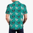 thumbnail image 3 of Balery Funny Chicken Printed Men’s Short Sleeve Polo Shirt, Midweight Men's Shirt,Golf Polo shirts -, 3 of 8