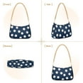 thumbnail image 7 of FORMRS Womens Shoulder Bag with Chain Strap Clutch Purse Cute Tote Handbag, Navy Blue Baseball Pattern, 7 of 7