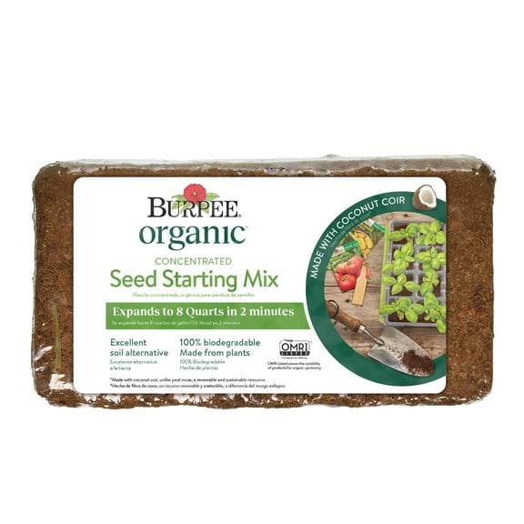 Burpee Organic Concentrated Seed Starting Mix 8qt