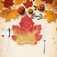 thumbnail image 6 of Nkmbld 25Pcs Exquisite Maple Leaf Cake Plates Picnic Plates Waterproofes and Oil Proof Friendly Paper Plates Thickened Tableware for Fruits, Snack, Pasta, Cake, Dessert, Orange, 6 of 6