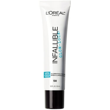 L,Oreal Paris Makeup Infallible Pro Glow-Lock Longwear Illuminating Face Primer, 1 Ounce