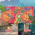 thumbnail image 5 of 1 Pcs 2D Flat License Plate Covers & Frames, Hippie Style For Decorative Front, Waterproof For Decoration Aluminum License Plate Covers & Frames Cover For Men Women, 12" X 6", 5 of 7