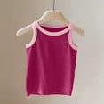 thumbnail image 6 of Kids Solid Color Tank Top Boys Girls Cotton Crew Neck Sleeveless Workout Vest Summer Loose Fit Undershirts Breathable Lightweight T Shirt Comfy Tops Casual Clothes Purple 7-8 Years, 6 of 6