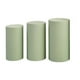 thumbnail image 1 of 3x Cilindros de pedestal de cilindros cubiertas de pilar de pilar de de pilares de pilares elegantes para eventos para eventos decoración del banquete Verde, 1 of 8
