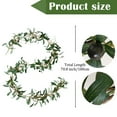 thumbnail image 3 of 71" Artificial Flower Rattans Decorative Snowy Olive Christmas Garland with Pine Berry, Garland for Christmas, Party, Indoor, Fireplace, Stairs Railing, Mantle Decor, 3 of 9