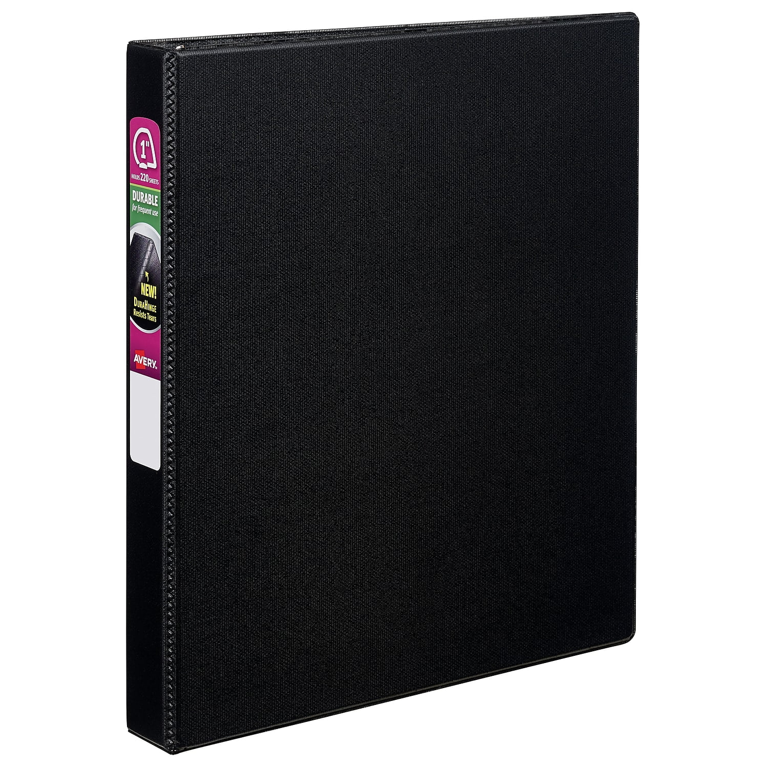 Avery Durable 1' 3-Ring Non-View Binder Black (27250) 326886