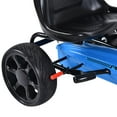 thumbnail image 6 of Costway Xmas Gift Go Kart Kids Ride On Car Pedal Powered Car 4 Wheel Racer Toy Stealth Outdoor Blue, 6 of 8