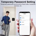 thumbnail image 2 of Mistaha Smart Home Wifi Electronic Door Lock with Fingerprint, Password, and Card Unlocking Methods - Zinc Alloy Material - Remote Control - Apartment Hostel Lock - Battery Not Included - Tuya Wifi, 2 of 6