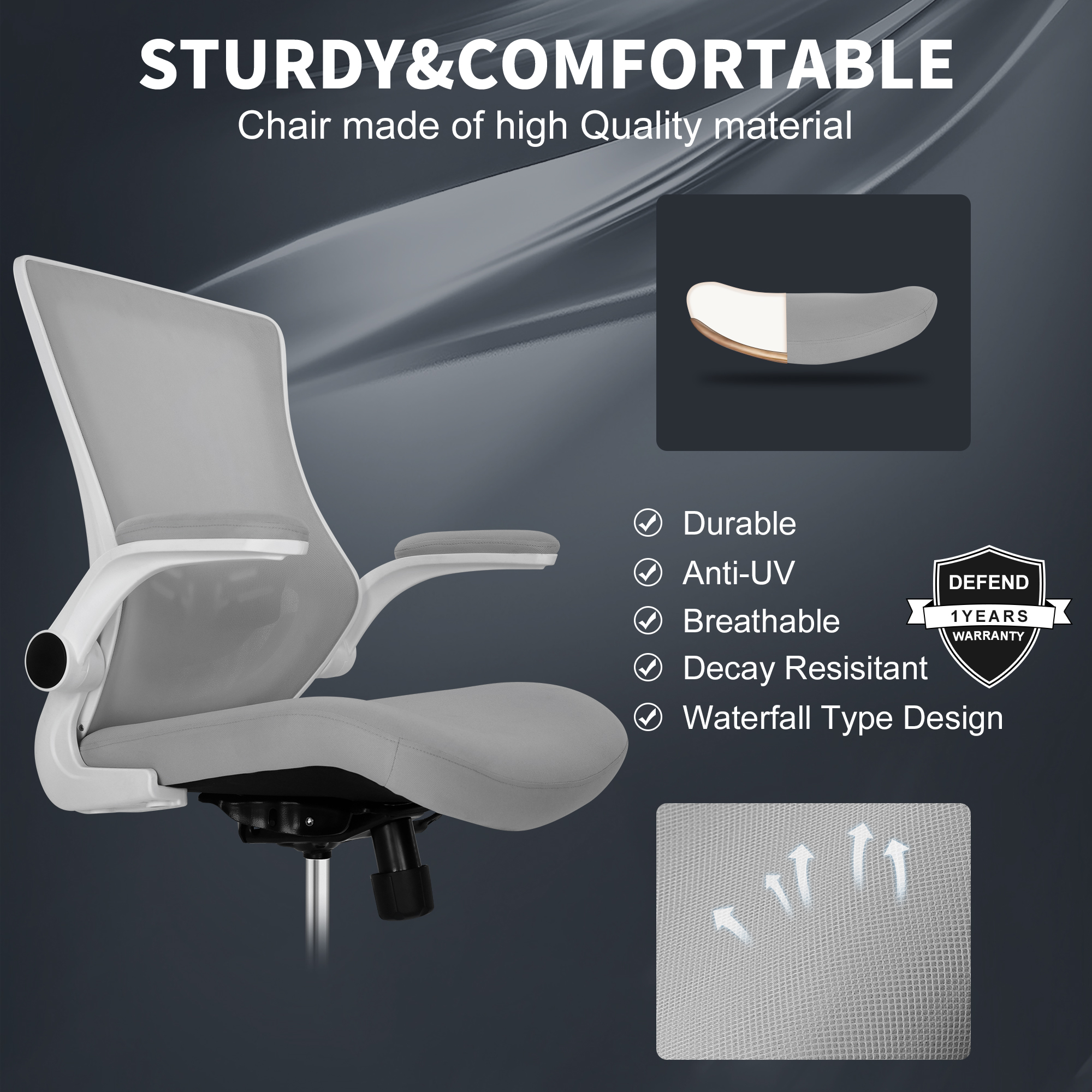 Misolant Tall Office Chair for Standing Desk, Drafting Chair with Foot Ring, PU Leather Recline High Office Tall Desk Chair with Adjustable Lumbar Support