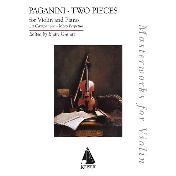 Two Pieces: La Campanella and Moto Perpetu: Masterworks for Violin Series for Violin and Piano, (Paperback)