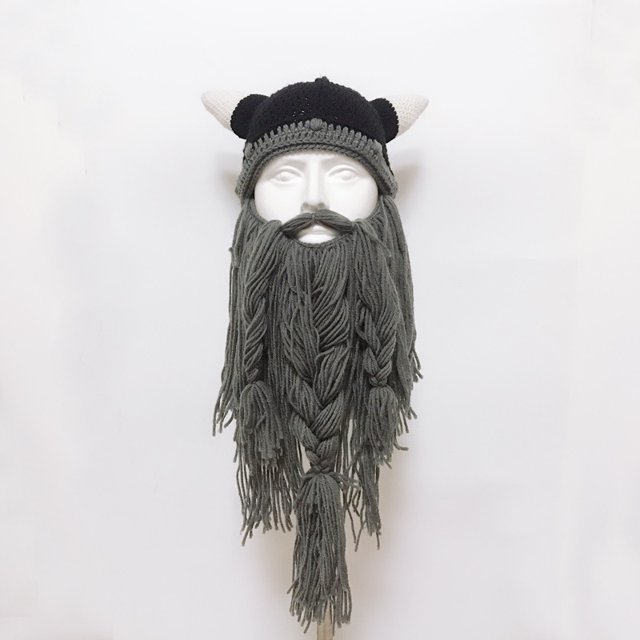 Creative Personalized Party Hat Beard Pointed Funny Hat Wonderful Autumn and Winter Halloween Props