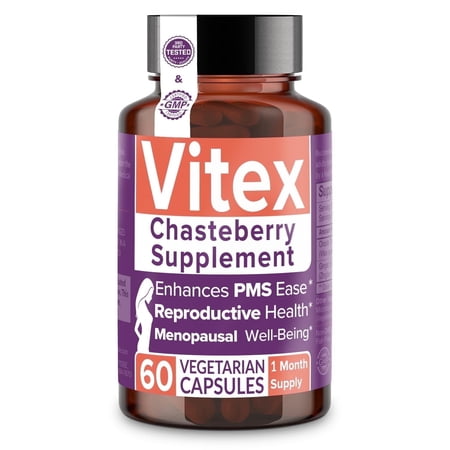 Intimate Rose Vitex Chasteberry Supplement for Women, 1000 mg with Ginger – Hormonal Balance & Cycle Support, Vegetarian, 60 Capsules