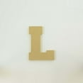 thumbnail image 3 of Package of 1, 16 Inch X 1/2" Thickness MDF Letter L in The Collegiate Font, Thick for Art & Craft Project, Made in USA, 3 of 4