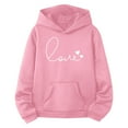 thumbnail image 3 of Kids Long Sleeve Hoodie Pullover Stylish Comfortable Outfit for Girls Trendy Sweat Suit Apparel, 3 of 3