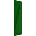 thumbnail image 2 of Ekena Millwork 16 1/8"W x 76"H True Fit PVC Three Board Joined Board-n-Batten Shutters w/Z-Bar, Viridian Green (Per Pair - Hardware Not Included), 2 of 8