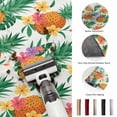 thumbnail image 5 of Area Rugs 5'x7', Summer Pineapple Carpet Runner Indoor Outdoor Rugs Home Decor Aesthetic, Tropical Fruit Flowers Palm Leaves Non Slip Mats Washable Accent Rug for Living Room Bedroom, 5 of 8