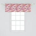 thumbnail image 2 of Ambesonne Pink Window Valance, Geoemetric Triangles Dots, 54" X 18", Multicolor, 2 of 3