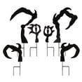 thumbnail image 2 of Monster Silhouette Yard Stakes Halloween Decoration - 6 Pc., 2 of 2