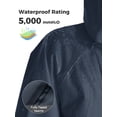 thumbnail image 4 of Ubon Women's Rain Coat Waterproof Raincoat Packable Rain Jacket Knee-length Casual Windbreaker Navy M, 4 of 10