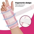 thumbnail image 3 of 2Pcs Wrist Support Carpal Tunnel, Built-in Front and Back Dual Support Splint, Unisex, Nighttime Sleep Support Wrist Brace with Compression Sleeve Adjustable Strap, Used to Relieve Tendonitis Art, 3 of 7