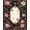 Black Pink, Pattern 9, variant on ODIKA Gothic Vintage Moth Butterfly Ornate Filigree Damask Border Shaped Pet Friendly & Kids Safe Play for Playroom, Bedroom, Reading Nook