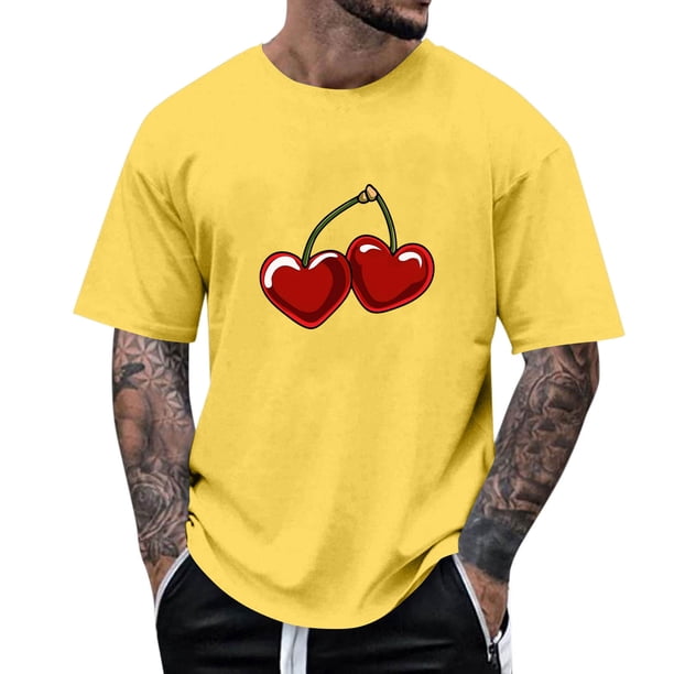 Tops para hombre, blusas y camisas de manga corta con cuello redondo para hombre, camisetas casuales con estampado de moda para hombre, blusa de manga corta, blusa de poliéster para hombre.