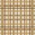 thumbnail image 1 of Ahgly Company Machine Washable Indoor Square Transitional Brown Gold Area Rugs, 4' Square, 1 of 7