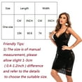 thumbnail image 2 of Women Swimsuit Cover Ups Lace Bikini Coverup V Neck Beach Dress Summer Swimwear Beachsuit, Black, 2 of 8