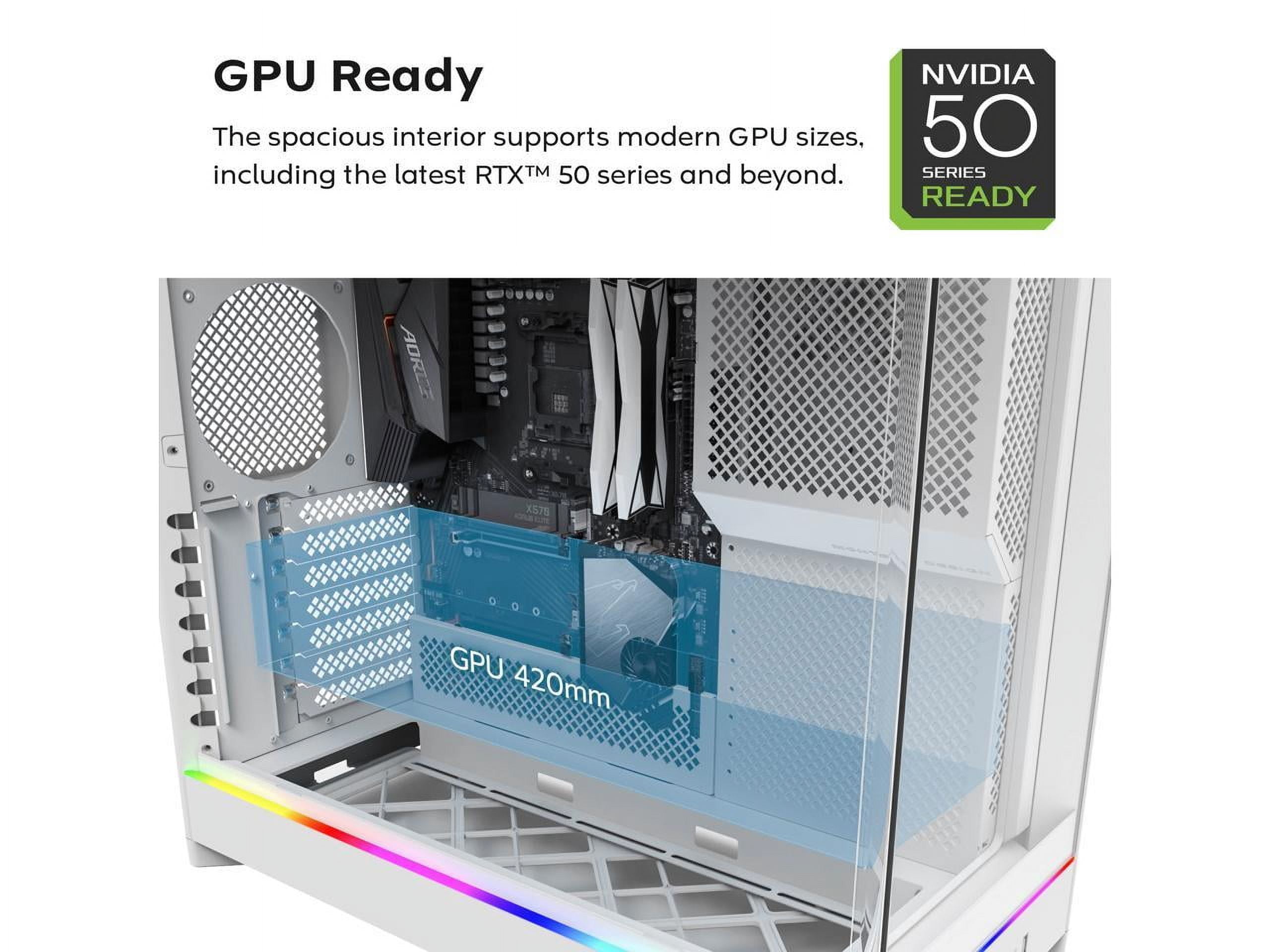 MONTECH HS02 PRO, ATX Mid-Tower PC Case, Gaming PC, High-Airflow, Reversible Layout, Sturdy Curved Tempered Glass Front Panel, 5x ARGB PWM Fan Pre-Installed, Sink-in Design, Toolless Panels, Black, US