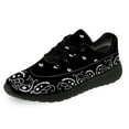 thumbnail image 4 of Uminder Womens Walking Shoes Paisley Sneakers Black Shoes Size 14, 4 of 5