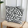 thumbnail image 5 of Black and White Boho Modern Abstract Throw Pillow Covers 16x16 Inches Set of 2, Decor Decorative Pillow Case Square Cushion Covers for Sofa Bed Couch Living Room, 5 of 7