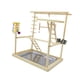 thumbnail image 4 of Play Play Stand Parrot Playground con swing de escalera, ejercicio, loro Playstand Play Stand para periquitos de, 4 of 9