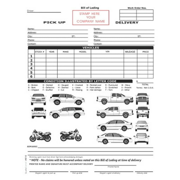 Bill Of Lading Template Free from i5.walmartimages.com