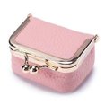 thumbnail image 1 of Mini Travel Jewelry Box: Vintage Portable Ring Organizer With Kiss Lock - Women Small Jewelry Case For Rings Earrings Necklaces And Coins, 1 of 3